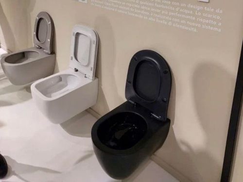 Чаша унитаза подвесная Scarabeo Teorema 2.0 5126TW/B49 цвет черный без сиденья безободковая смыв торнадо - фото 2