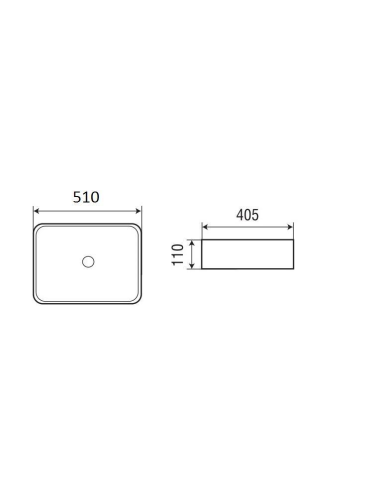 Раковина из сантехнического фаянса WeltWasser WW SK 10000003842 50х40 подвесная цвет белый без отверстий под смеситель - фото 2