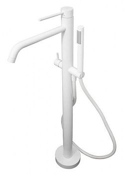 Смеситель для ванны и душа Paffoni Light LIG032BO напольный белый