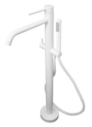 Смеситель для ванны и душа Paffoni Light LIG032BO напольный белый