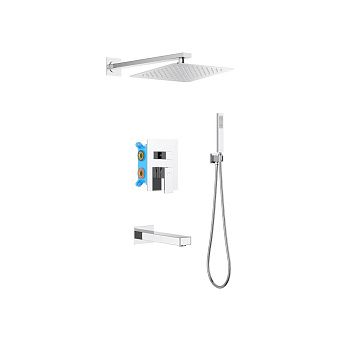 Душевая система Aquatek ЛИБРА AQ1673CR встраиваемая в стену цвет хром