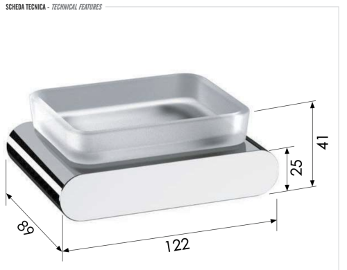 Мыльница Remer Lounge LN10BG - фото 2
