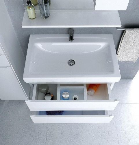 Тумба под раковину 1MarKa Кода У57594 60х50 цвет белый - фото 4