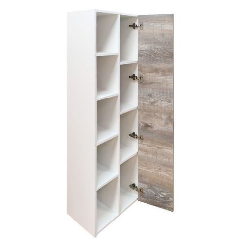 Шкаф-пенал Comforty Турин 00004136455CF 50х160 подвесной цвет бежевый/белый - фото 5