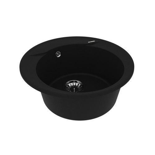 Кухонная мойка LeMark Sula 500 9910001 50х50 цвет черный поверхность матовая - фото 2