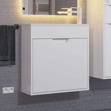 Тумба под раковину Uperwood Modul 2930205362 60х20 подвесная цвет белый