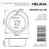 Кухонная мойка Melana 017/3M (*12) 50х50 цвет хром