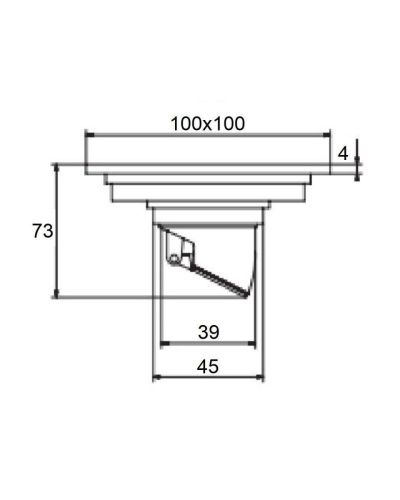 Душевой трап Orange TR01-005ni 10х10 никель - фото 4