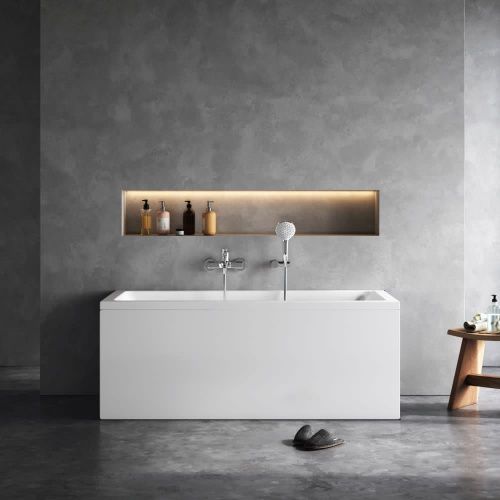 Ванна акриловая Am.Pm Gem W93A-150-070W-A 150х70 пристенная прямоугольная без каркаса - фото 4