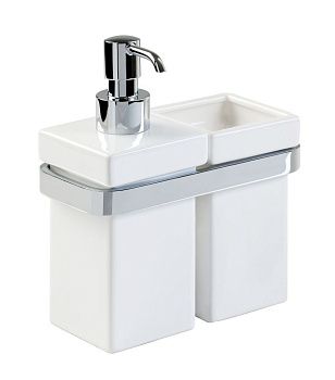 Дозатор + стакан Stil Haus Mizar MZ14(08-BI)