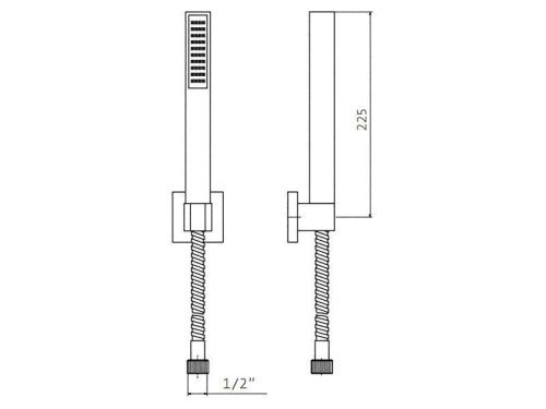 Душевой гарнитур Mamoli Blade PD400001 настенный хром - фото 2