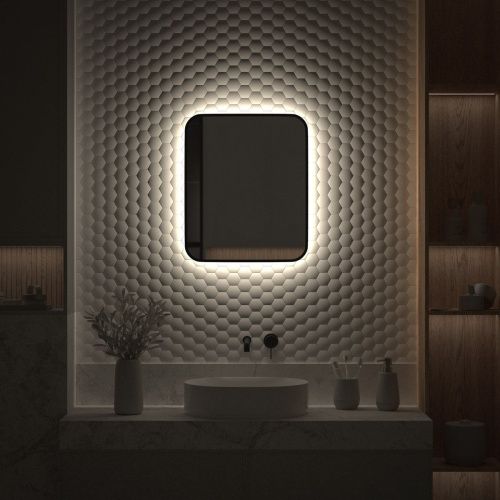 Зеркало с подсветкой Defesto AURA DF 2963 50х60 подвесное - фото 5