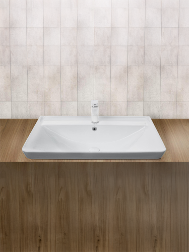 Раковина из сантехнического фаянса WeltWasser WW SK 10000004638 50 см встраиваемая цвет белый 1 отверстие под смеситель - фото 4