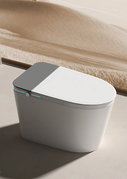 Унитаз приставной Cerutti SPA CT10617 белый с сиденьем микролифт безободковый смыв торнадо