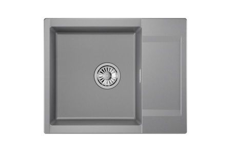 Кухонная мойка Granula 6202, АЛЮМИНИУМ 60х50 цвет серый поверхность матовая