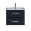 Тумба под раковину Uperwood Foster 291020515 60х40 подвесная цвет черный