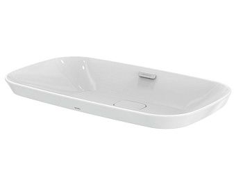 Раковина керамическая Toto LW3717HY#XW 70х40 полувстраиваемая цвет белый без отверстий под смеситель