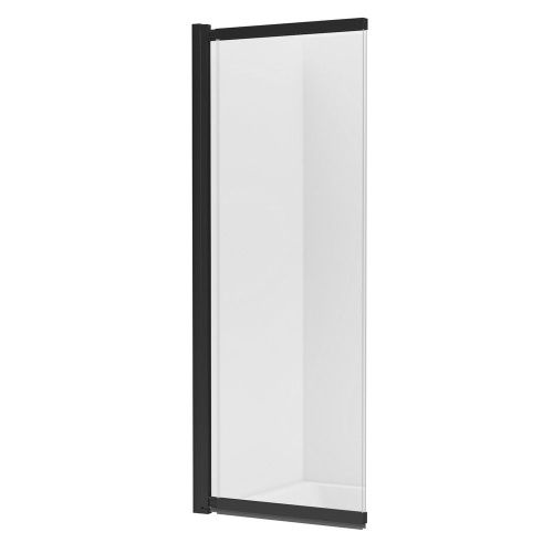 Душевая шторка на ванну New Trendy Sensi P-0045 85х150 стекло прозрачное профиль черный ориентация универсальная - фото 2