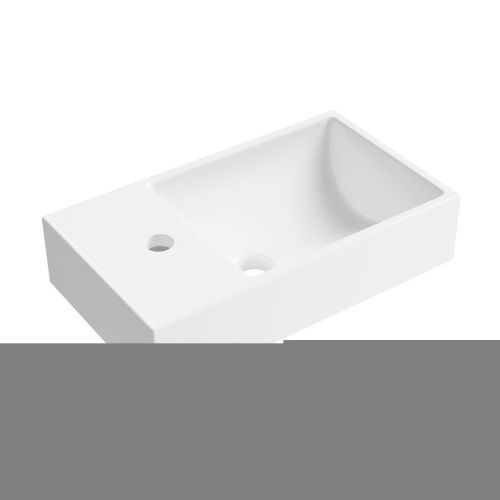 Раковина из сантехнического фарфора Wellsee WC Area 151804000 50х30 накладная цвет белый 1 отверстие под смеситель - фото 2