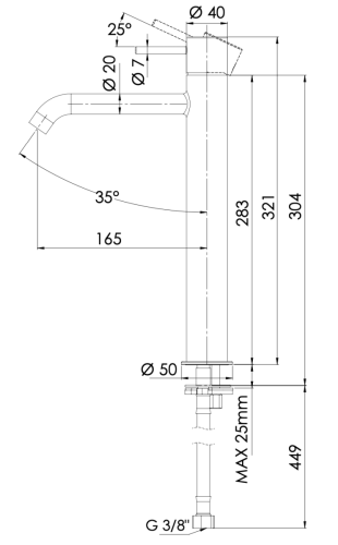 Смеситель Mariani Next A14398NS12 на раковину черный - фото 4