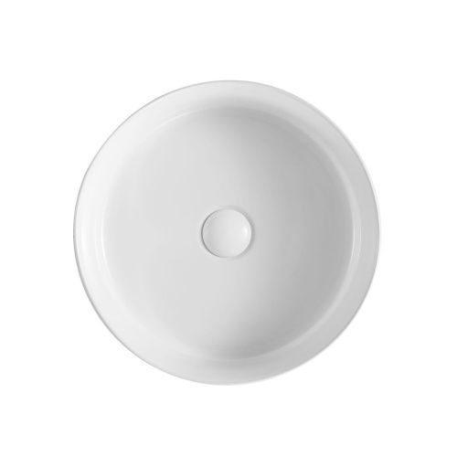 Раковина из сантехнического фаянса Grossman GR-3060 40х40 накладная цвет белый без отверстий под смеситель - фото 3