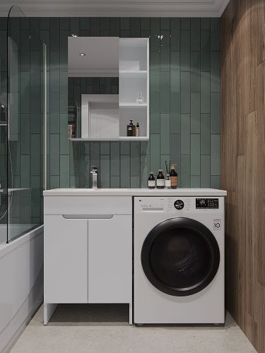 Тумба с раковиной Orange Kandy OPKD-120TUW+RAL 120х50 цвет белый - фото 5