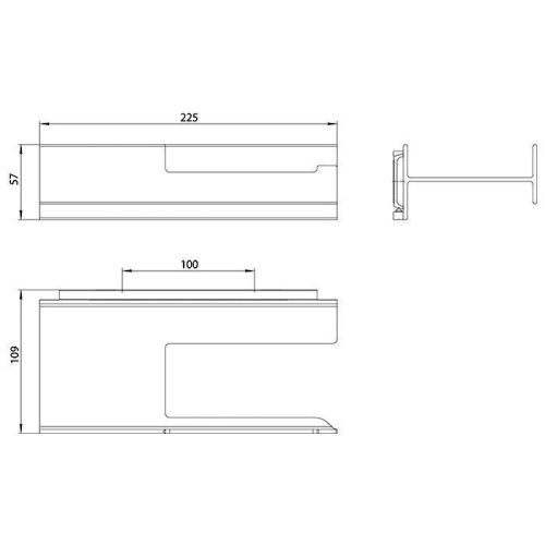 Бумагодержатель Emco Aura 8500 134 00 - фото 2