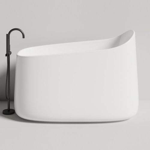 Ванна из литьевго мрамора Salini ORIENTE 1043101MF 140х80 отдельностоящая асимметричная - фото 4