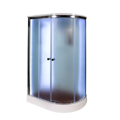 Душевая кабина AvaCan D012SLLED 120х90 асимметричная с крышей ориентация левая