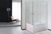 Душевой уголок Royal Bath BP RB8120BP-C-R 120х80 стекло матовое профиль белый с поддоном