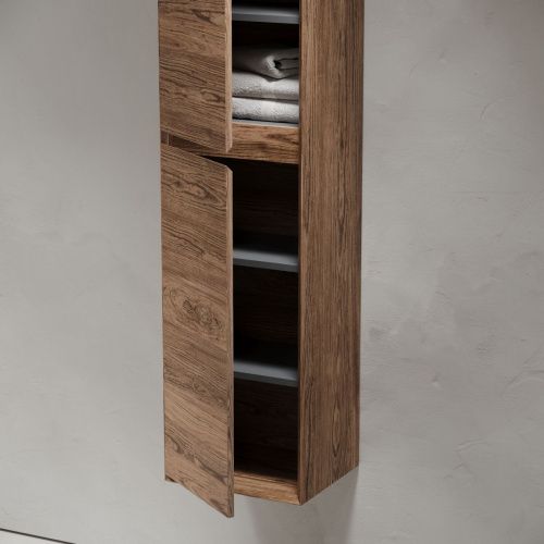 Шкаф-пенал Sancos Marmi 1.0/Marmi 2.0 PMR35ECH 40х160 подвесной цвет коричневый - фото 4