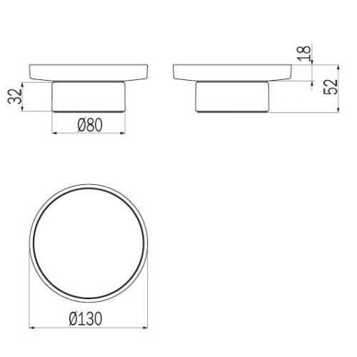 Мыльница Inda MITO A20020NE21 - фото 2