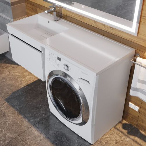 Тумба с раковиной Uperwood Magenta 51930205154 120х50 цвет белый - фото 2