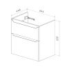 Тумба под раковину LeMark Buno LM04B70T 60х40 напольная цвет белый