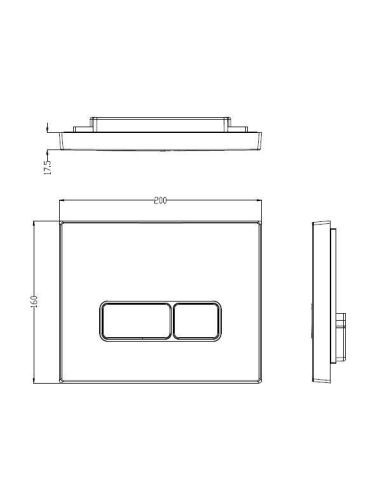 Клавиша смыва механическая WeltWasser WW INS 10000010233 цвет белый - фото 2