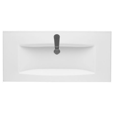 Раковина из сантехнического фарфора Santek Элина WH501627 100х50 накладная цвет белый