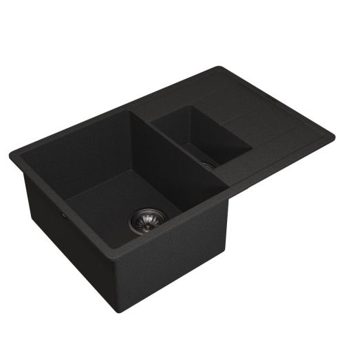 Кухонная мойка Uperwood Quartz Premium UPD-05 3910202119 80х50 цвет черный поверхность матовая - фото 2