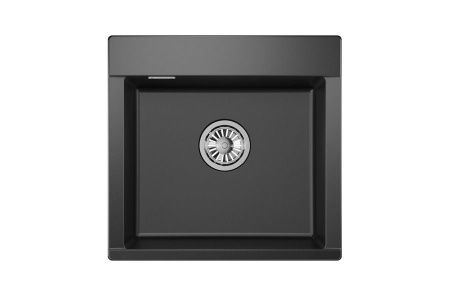 Кухонная мойка Granula 5201, ШВАРЦ 50х50 цвет черный поверхность матовая