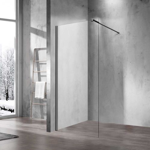 Душевая перегородка Vincea Walk in VSW-1H120CLGM 120х200 стекло прозрачное профиль вороненая сталь