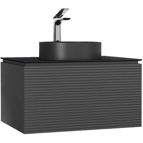 Тумба под раковину Jorno STONE Stn.01.80/P/A/JR 50х40 подвесная цвет черный