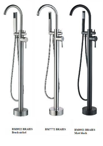 Смеситель BOCH MANN BRAIES Brush nickel BM8922 напольный никель - фото 4