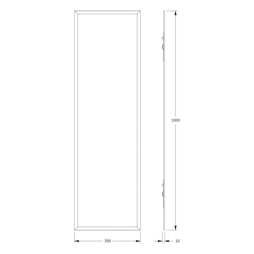 Зеркало Evoform Comfort BY 0929 30х100 подвесное - фото 2