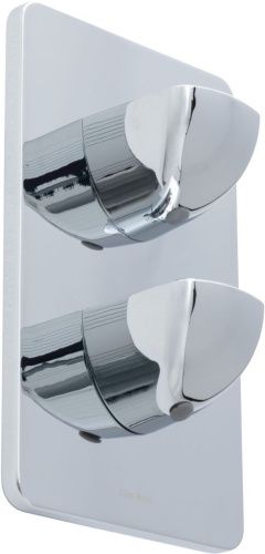 Смеситель для ванны с душем Allen Brau Infinity 5.21116-00 встраиваемый в стену хром с термостатом - фото 2