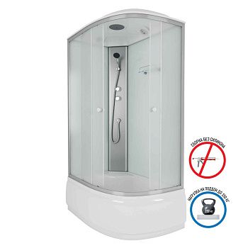 Душевая кабина Niagara Eco E120/80/40L/MT 120х80 асимметричная с крышей ориентация левая