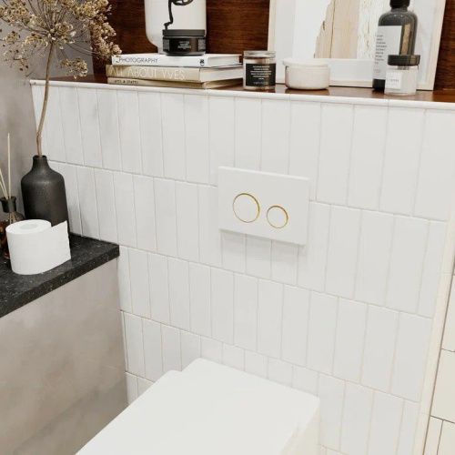 Клавиша смыва механическая Lavinia Boho RelFix 38050804 цвет белый/золото - фото 4