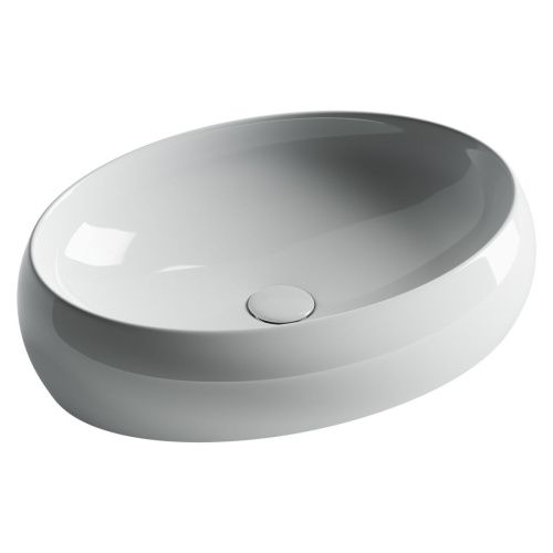 Раковина из сантехнического фарфора Ceramica Nova ELEMENT CN5033 60х40 накладная цвет белый без отверстий под смеситель - фото 4