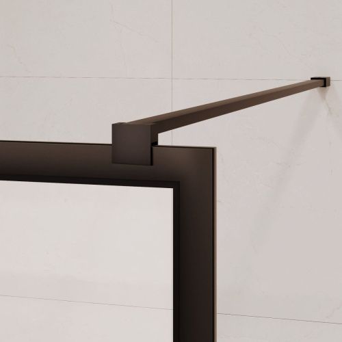 Душевая перегородка RGW Walk In 32101110-84 100х200 стекло с рисунком профиль черный - фото 5