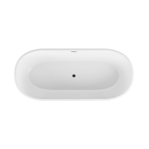 Ванна акриловая Grossman Forta GR-27021MB 170х75 отдельностоящая овальная с каркасом - фото 3