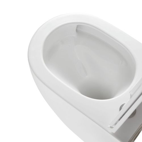 Унитаз подвесной Grossman Торнадо GR-4411MSQ белый с сиденьем микролифт безободковый смыв торнадо - фото 4