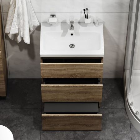 Комплект душевого уголка с поддоном с мебелью с унитазом с комплектом смесителей с душевым гарнитуром и аксессуарами Am.Pm Gem UK91SA стекло прозрачное профиль хром